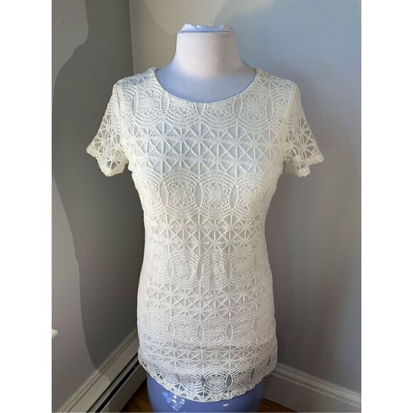 Lulu’s Love You For Eternity Lace Shift Dress, White. XS - Picture 7 of 16